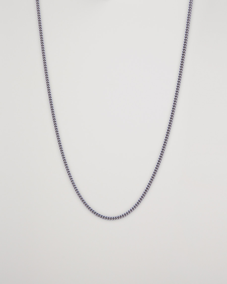 Heren | Sieraden | Tom Wood | Curb Chain Slim Necklace Silver