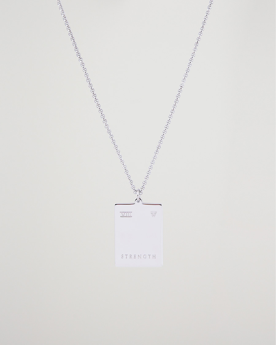 Heren | Accessoires | Tom Wood | Tarot Strength Pendant Necklace Silver