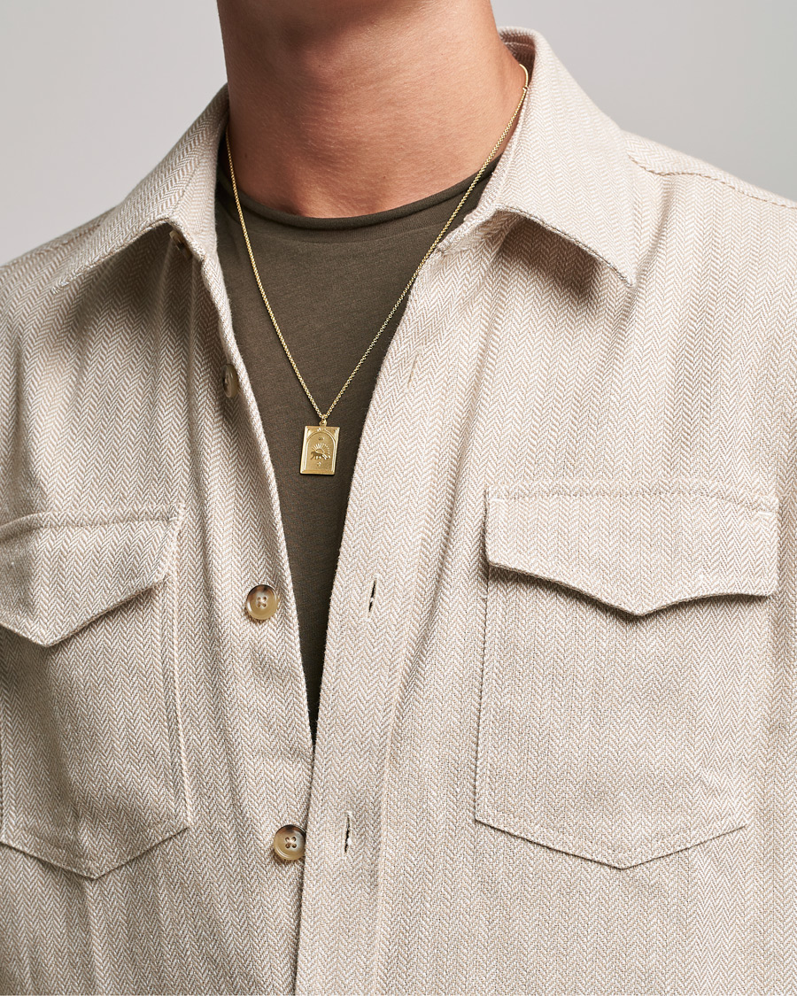 Heren | Contemporary Creators | Tom Wood | Tarot Strength Pendant Necklace Gold