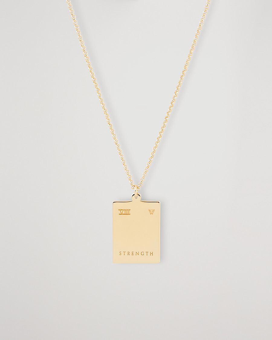 Heren | Sieraden | Tom Wood | Tarot Strength Pendant Necklace Gold