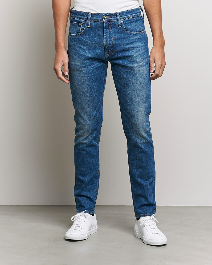 Heren | Jeans | Levi's Made & Crafted | 512 Slim Fit Stretch Jeans Aokigahara Mij Indigo Worn