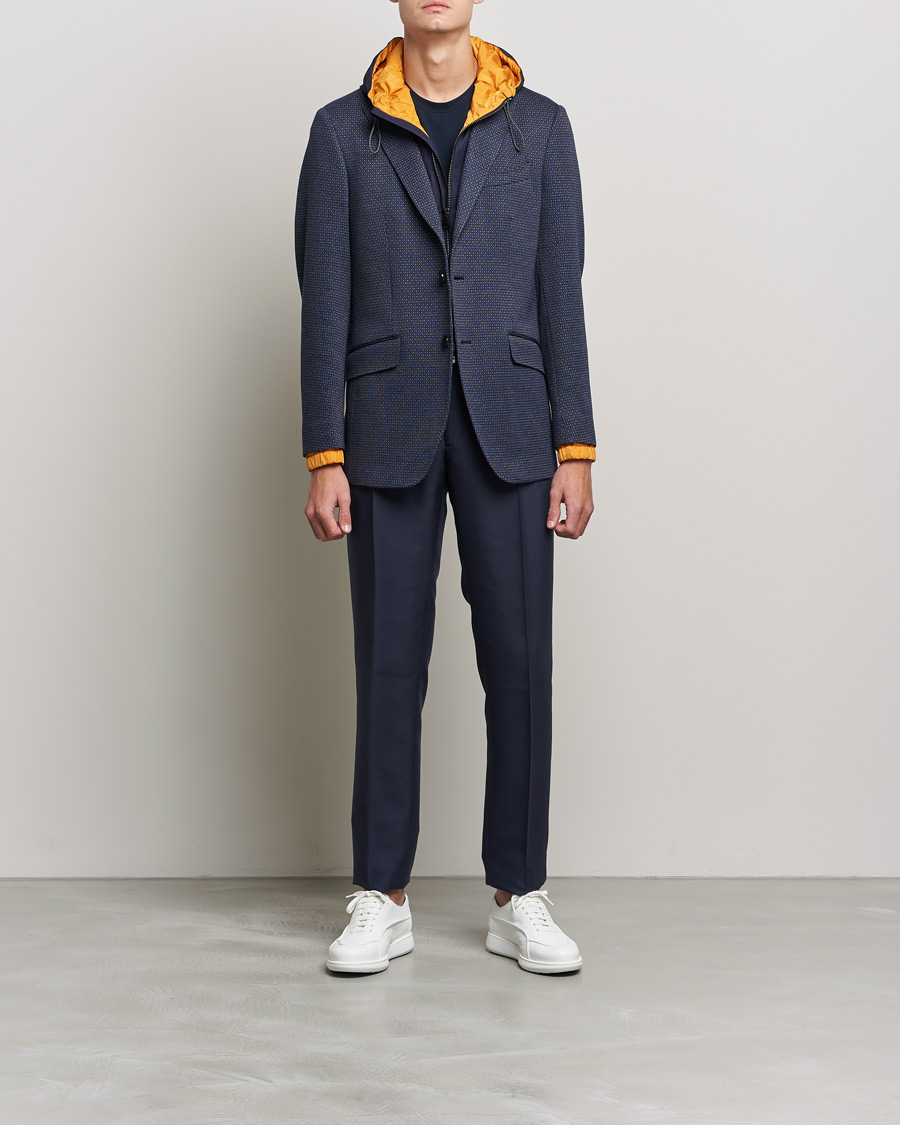 Heren | Blazers | Etro | Hooded Jersey Blazer Navy