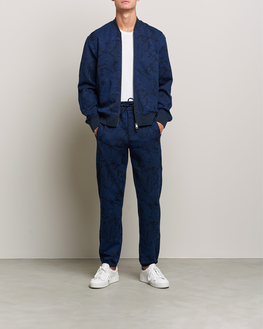 Heren | Truien | Etro | Printed Bomber Sweat Navy