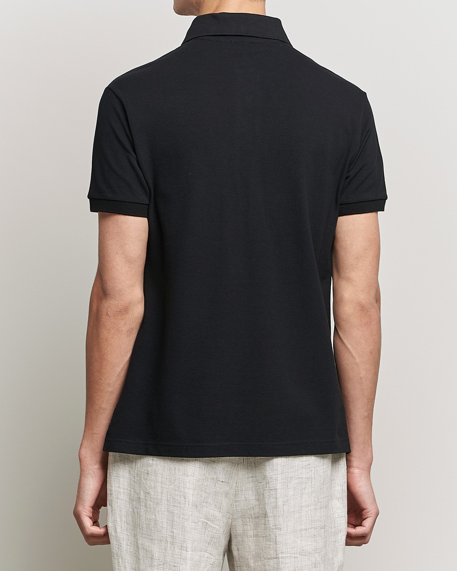 Heren | Polo's | Etro | Short Sleeve Contrast Paisley Polo Black
