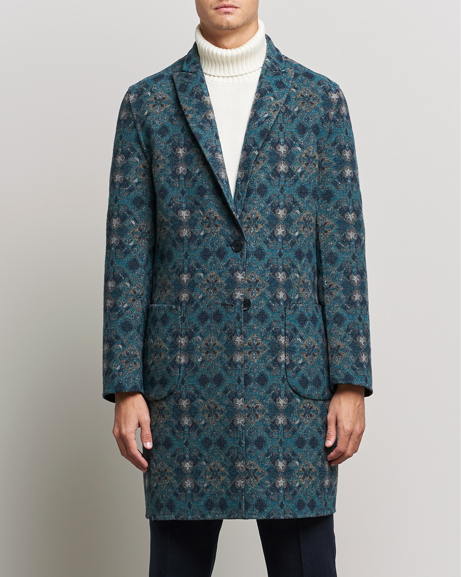 Heren | Jassen | Etro | Deconstructed Reversible Coat Navy