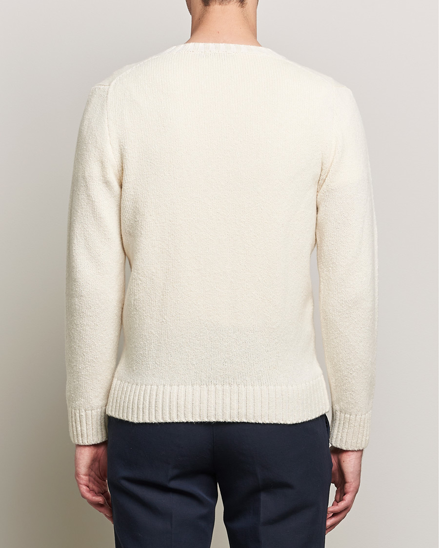 Heren | Truien | Inis Meáin | Wool/Cashmere Crew Neck White