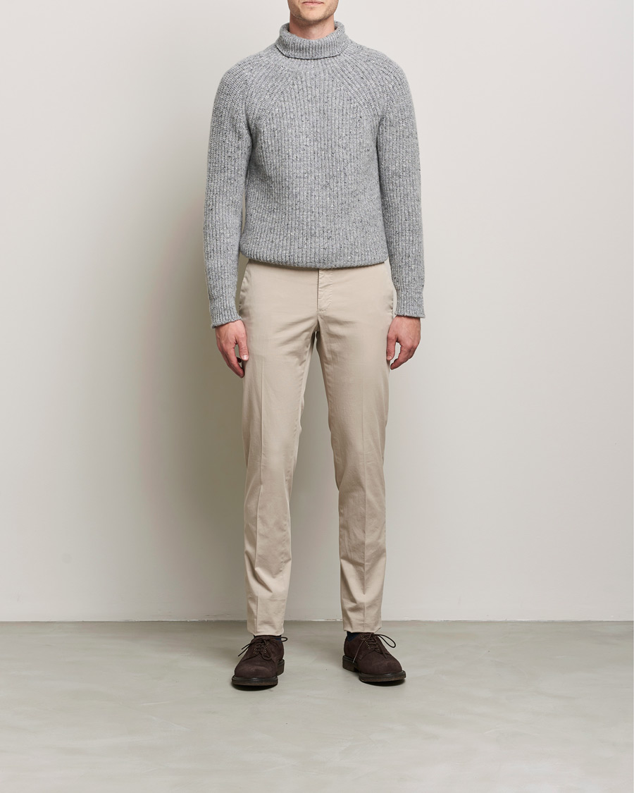 Heren | Truien | Inis Meáin | Wool/Cashmere Boatbuilder Turtleneck Grey