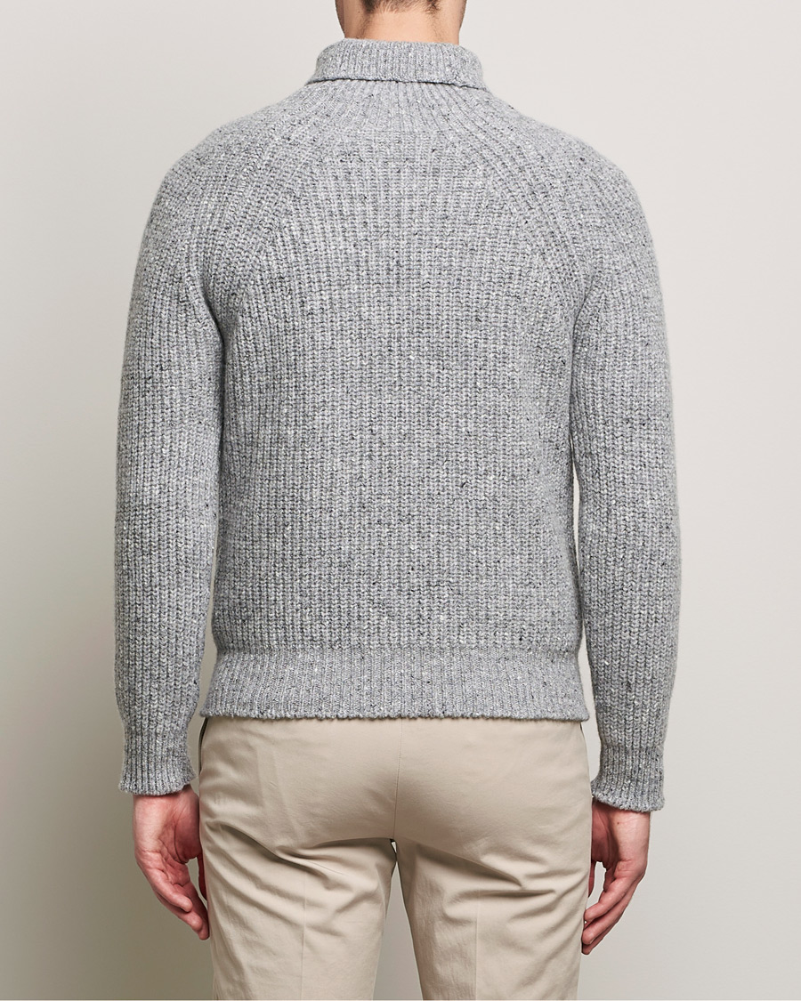 Heren | Truien | Inis Meáin | Wool/Cashmere Boatbuilder Turtleneck Grey