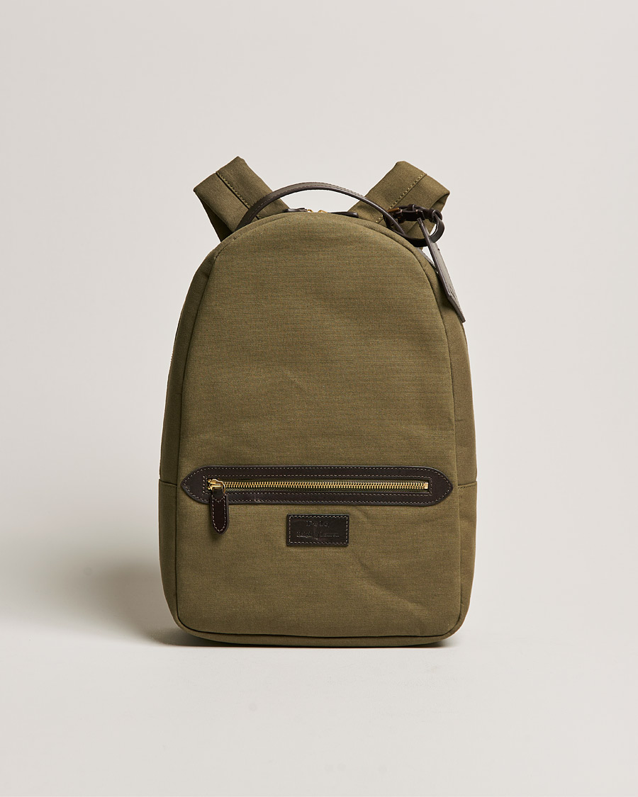 Heren | Polo Ralph Lauren Canvas Backpack Defender Green | Polo Ralph Lauren | Canvas Backpack Defender Green