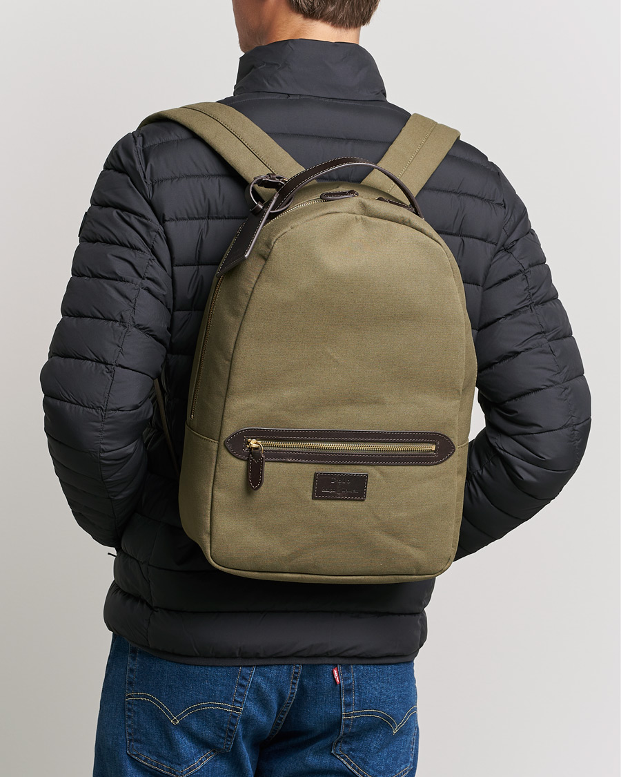 Heren | Polo Ralph Lauren Canvas Backpack Defender Green | Polo Ralph Lauren | Canvas Backpack Defender Green