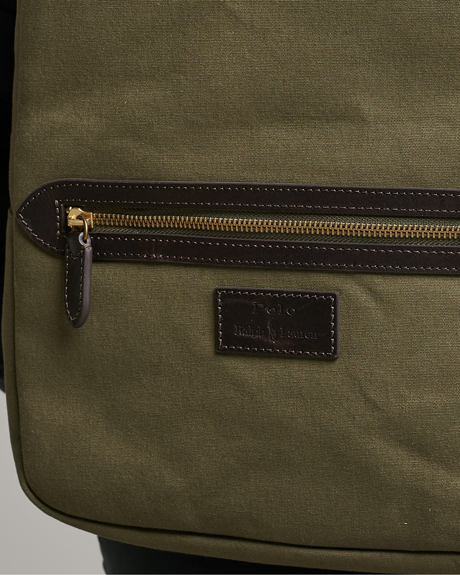 Heren | Polo Ralph Lauren Canvas Backpack Defender Green | Polo Ralph Lauren | Canvas Backpack Defender Green