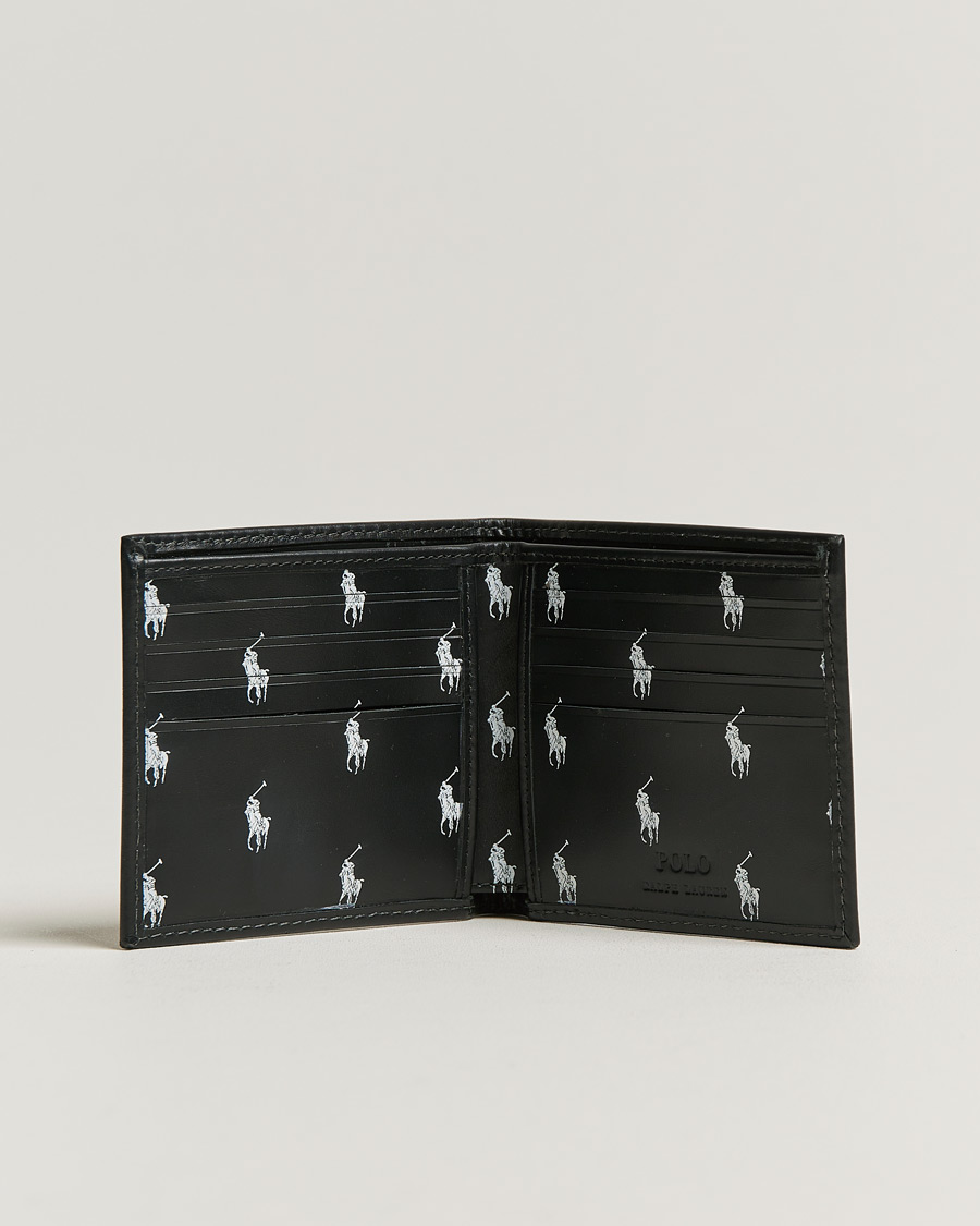 Heren | Polo Ralph Lauren Logo Leather Billfold Wallet Black | Polo Ralph Lauren | Logo Leather Billfold Wallet Black