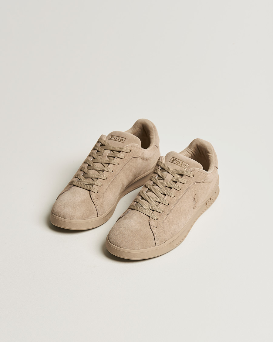 Heren | Polo Ralph Lauren Heritage Court Suede Sneaker Milkshake | Polo Ralph Lauren | Heritage Court Suede Sneaker Milkshake