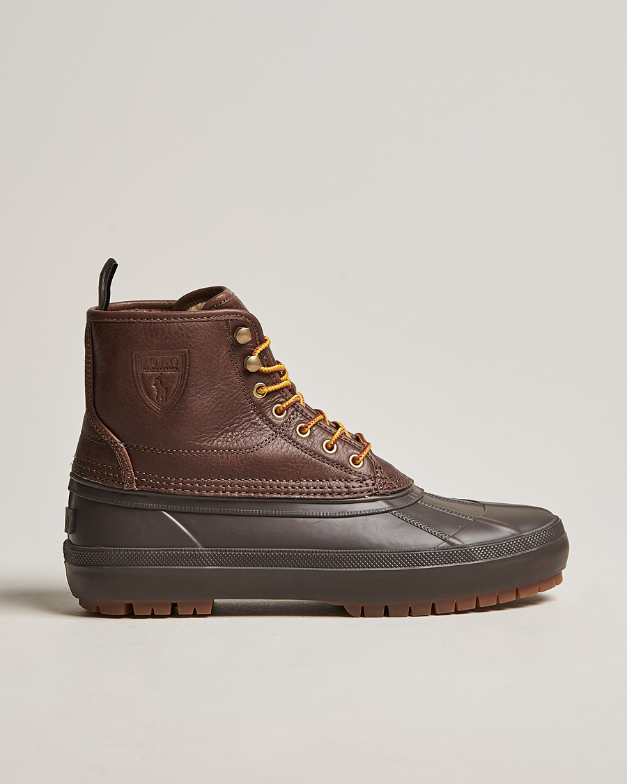 Heren | Polo Ralph Lauren Claus Leather Boots Dark Brown | Polo Ralph Lauren | Claus Leather Boots Dark Brown