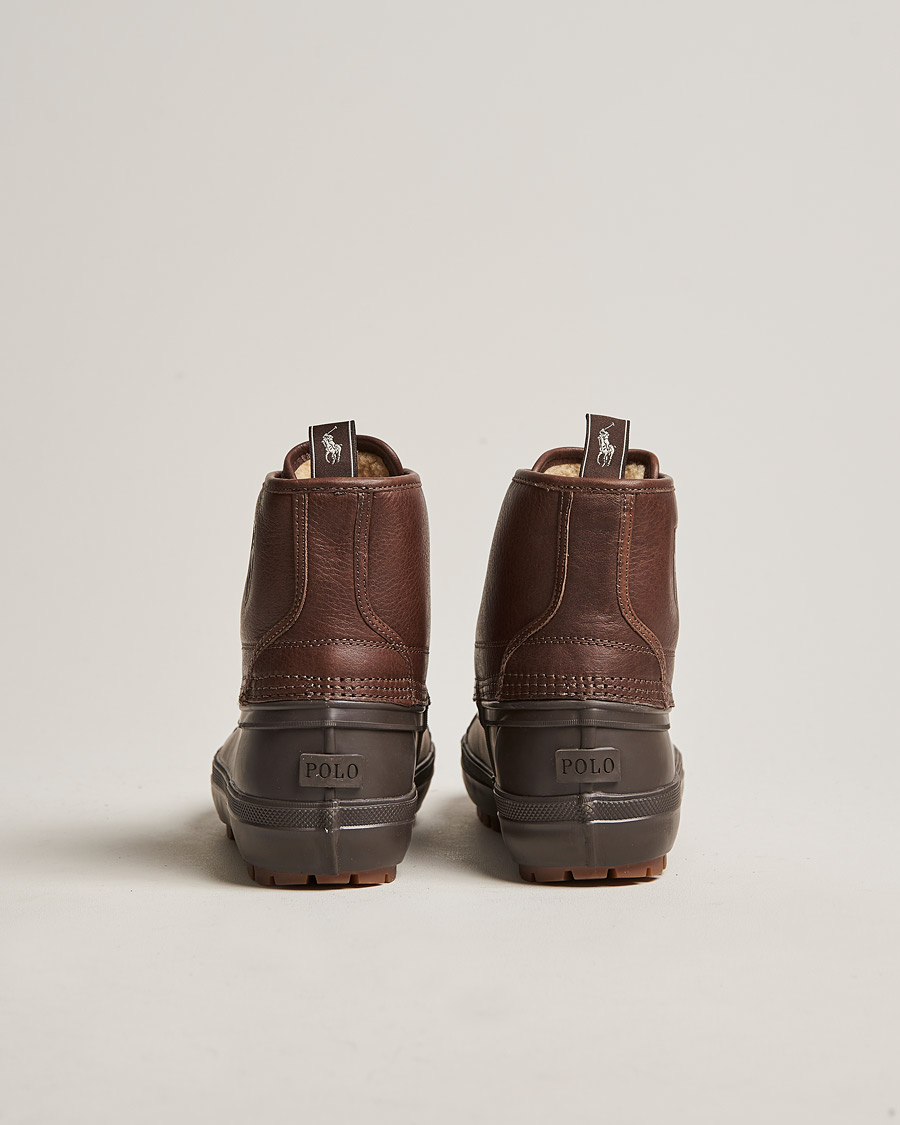 Heren | Polo Ralph Lauren Claus Leather Boots Dark Brown | Polo Ralph Lauren | Claus Leather Boots Dark Brown