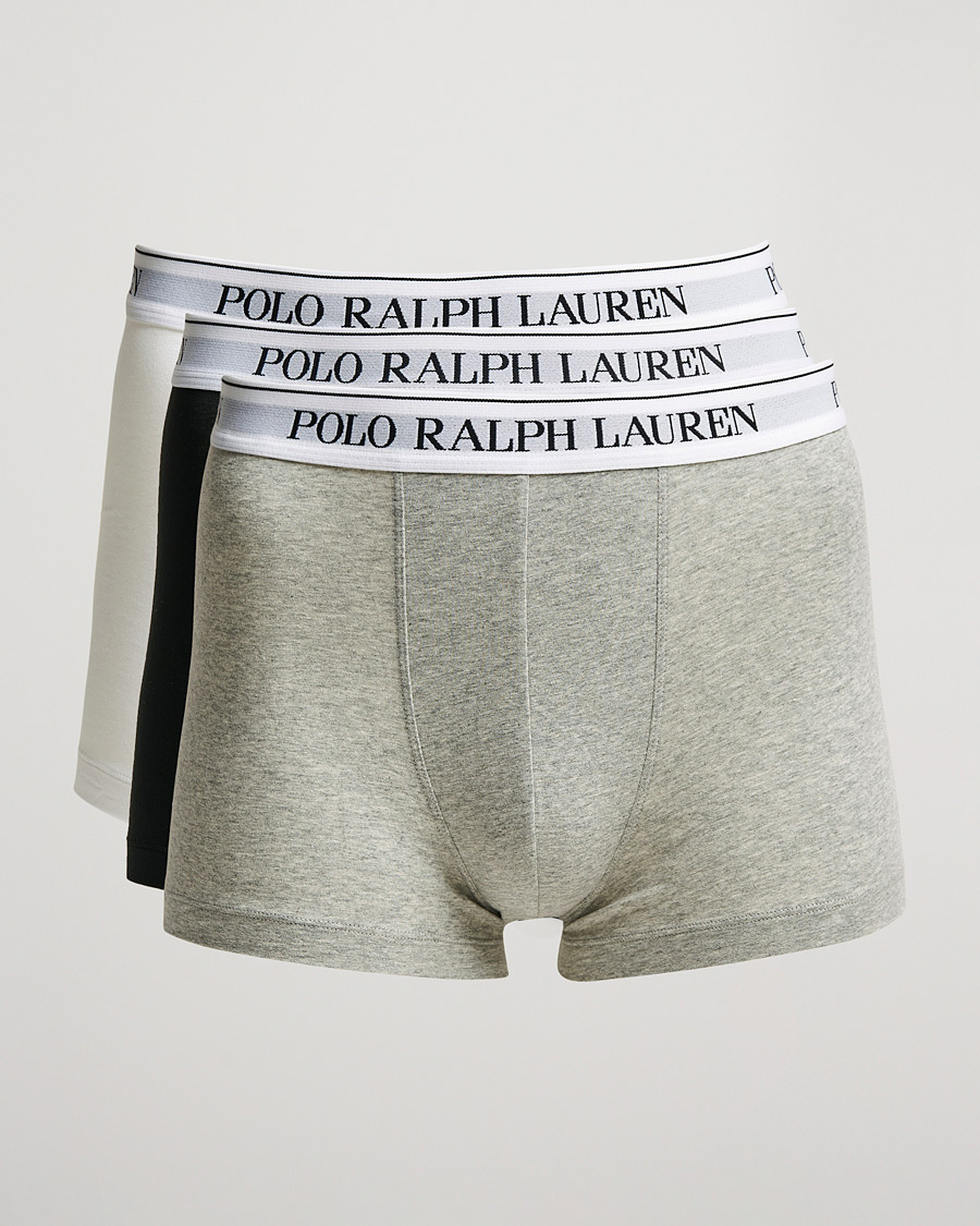 Heren | Ondergoed | Polo Ralph Lauren | 3-Pack Trunk Andover Heather/Black/White