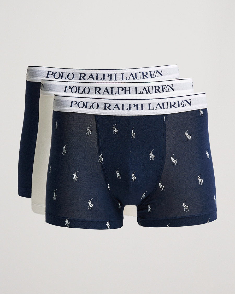Heren | Ondergoed | Polo Ralph Lauren | 3-Pack Trunk Navy/White/Navy