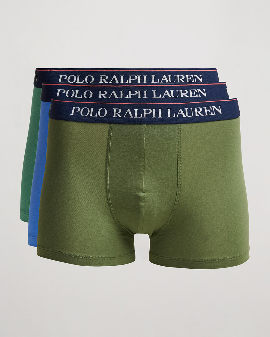 Heren | Ondergoed | Polo Ralph Lauren | 3-Pack Trunk Cargo Green/Blue/Green