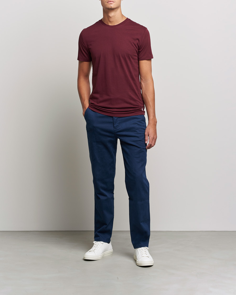 Heren | T-shirts | Polo Ralph Lauren | 3-Pack Crew Neck Tee Navy/College Green/Red
