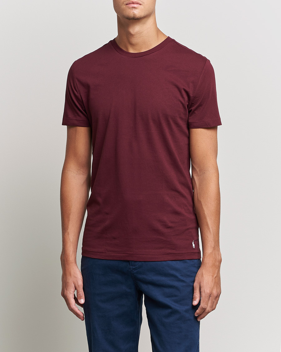 Heren | T-shirts | Polo Ralph Lauren | 3-Pack Crew Neck Tee Navy/College Green/Red