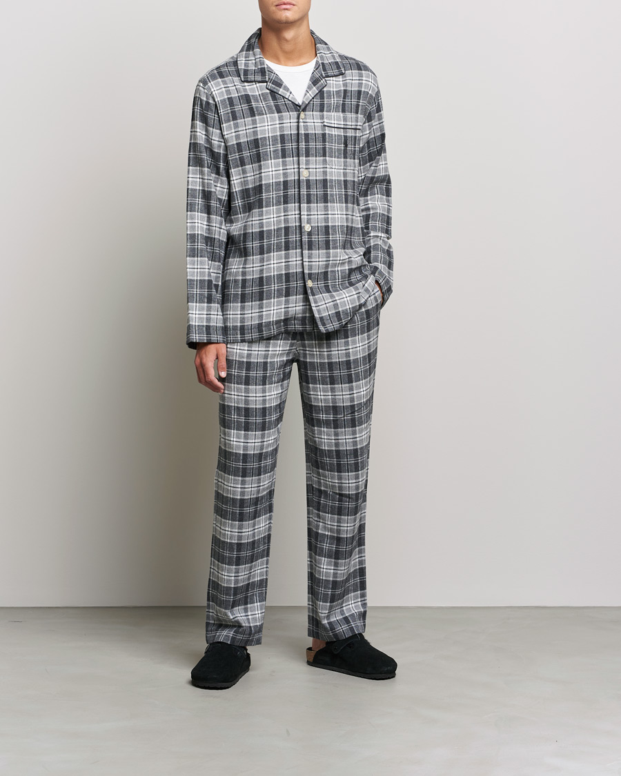 Heren | Pyjama's en gewaden | Polo Ralph Lauren | Checked Flannel Pyjama Set Grey Heather