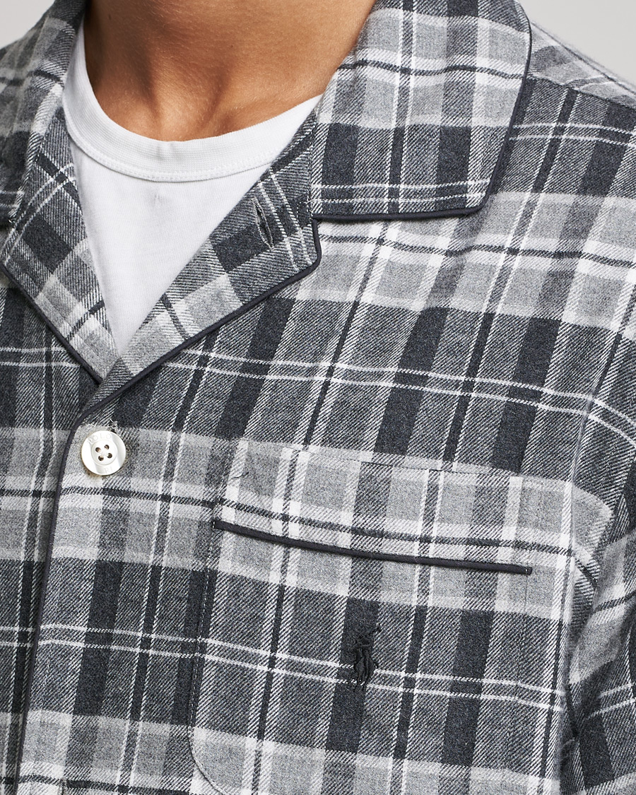 Heren | Pyjama's en gewaden | Polo Ralph Lauren | Checked Flannel Pyjama Set Grey Heather
