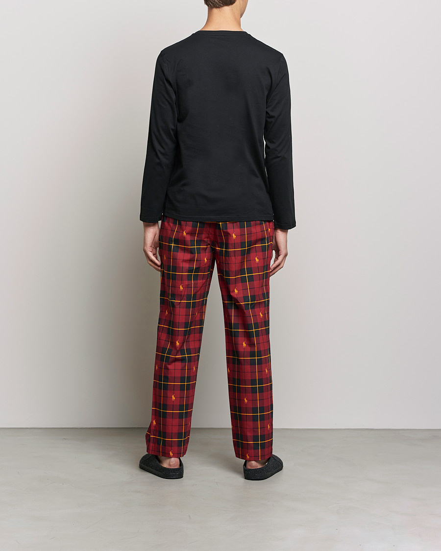 Heren | Pyjama's en gewaden | Polo Ralph Lauren | Cotton Checked Pyjama Set Black/Red
