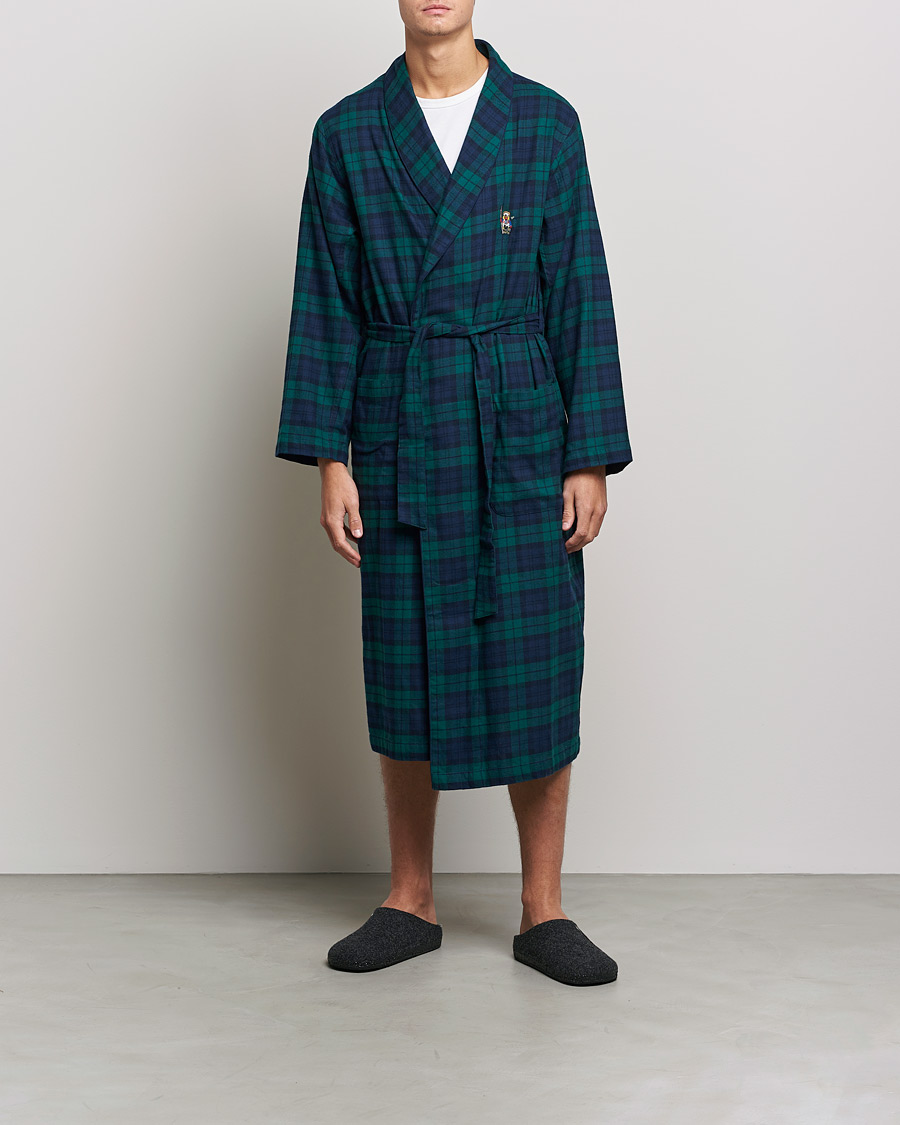 Heren | Pyjama's en gewaden | Polo Ralph Lauren | Flannel Checked Robe Blackwatch
