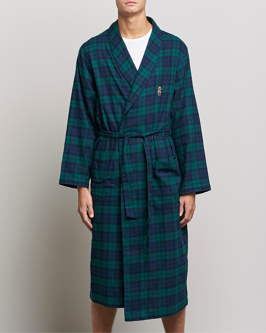Heren | Pyjama's en gewaden | Polo Ralph Lauren | Flannel Checked Robe Blackwatch
