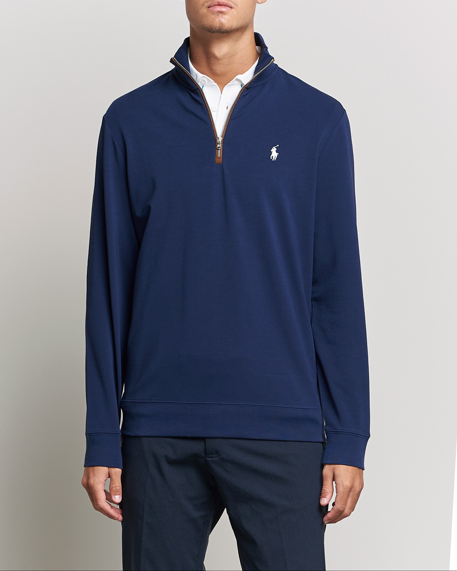 Heren | Truien | Polo Ralph Lauren Golf | Terry Jersey Half Zip Sweater Refined Navy