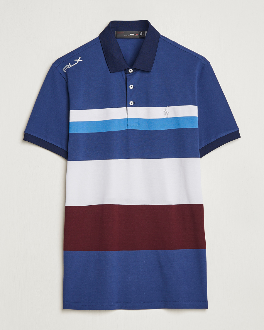 Heren | Polo's | RLX Ralph Lauren | Performance Striped Polo Rich Rubu Multi