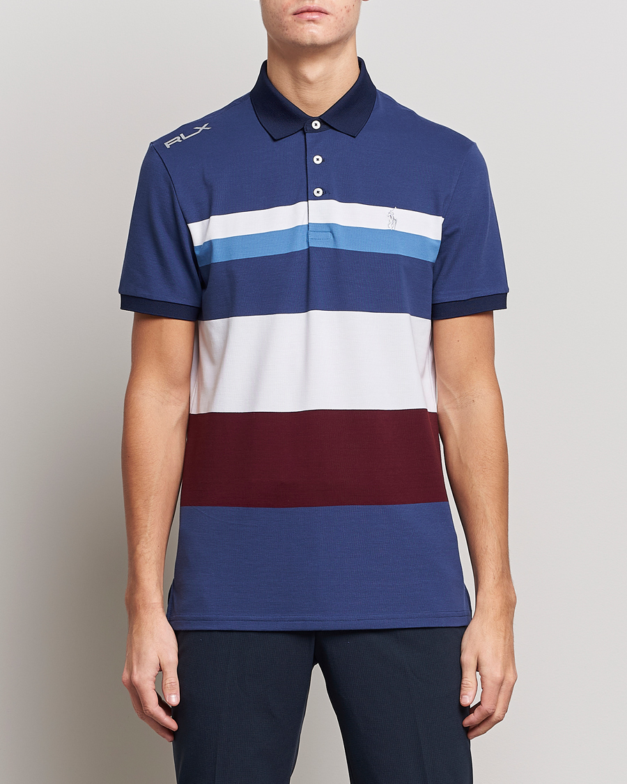 Heren | Polo's | RLX Ralph Lauren | Performance Striped Polo Rich Rubu Multi