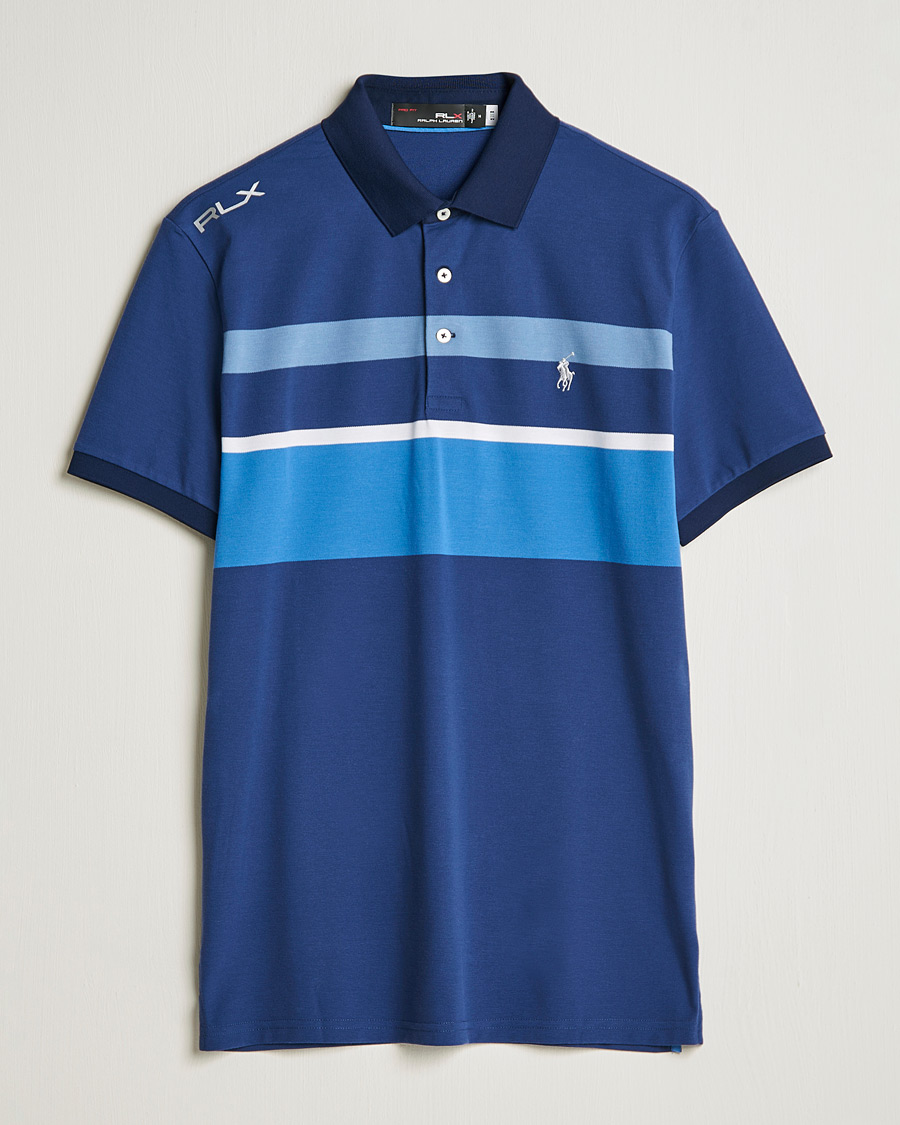 Heren | Polo's | RLX Ralph Lauren | Performance Striped Polo Navy Multi