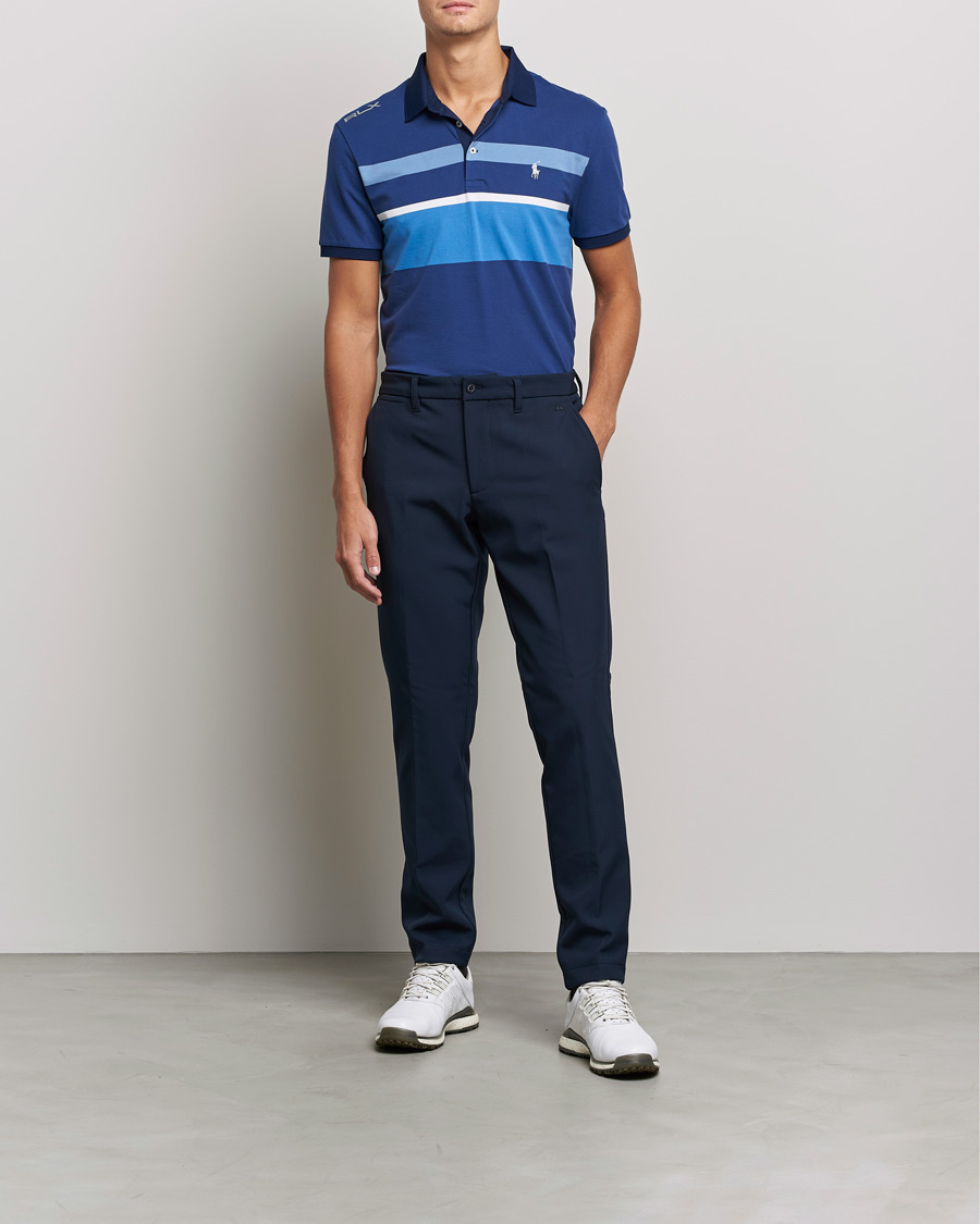 Heren | Polo's | RLX Ralph Lauren | Performance Striped Polo Navy Multi