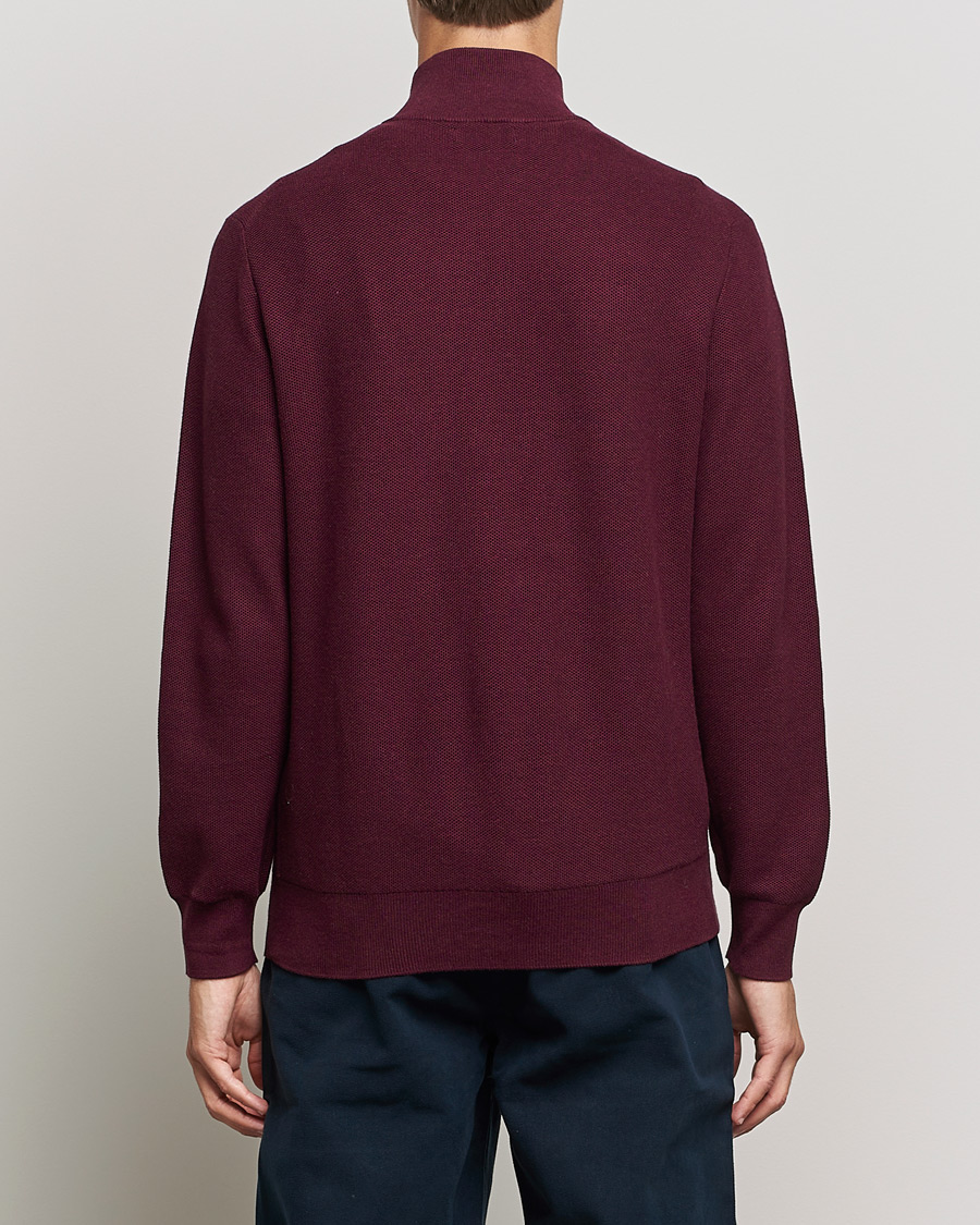 Heren | Truien | Polo Ralph Lauren | Textured Half-Zip Aged Wine Heather