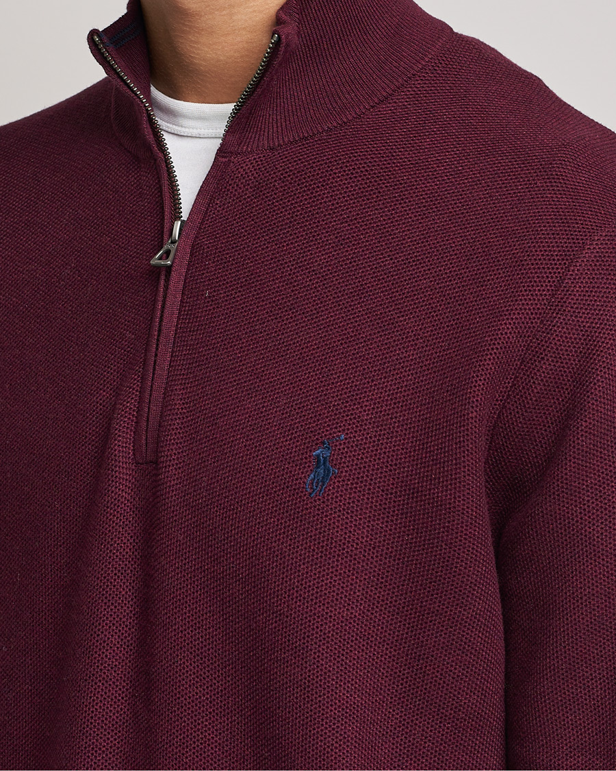 Heren | Truien | Polo Ralph Lauren | Textured Half-Zip Aged Wine Heather