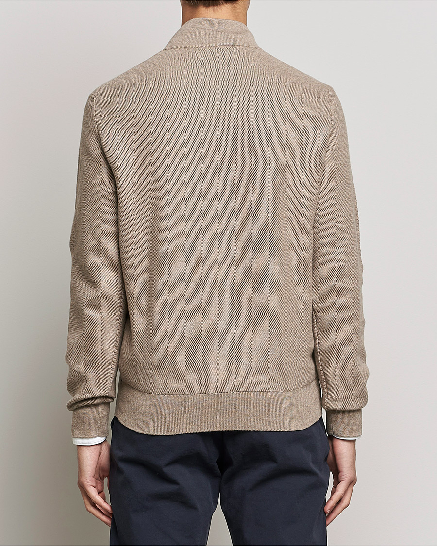Heren | Truien | Polo Ralph Lauren | Textured Half-Zip Honey Brown Heather