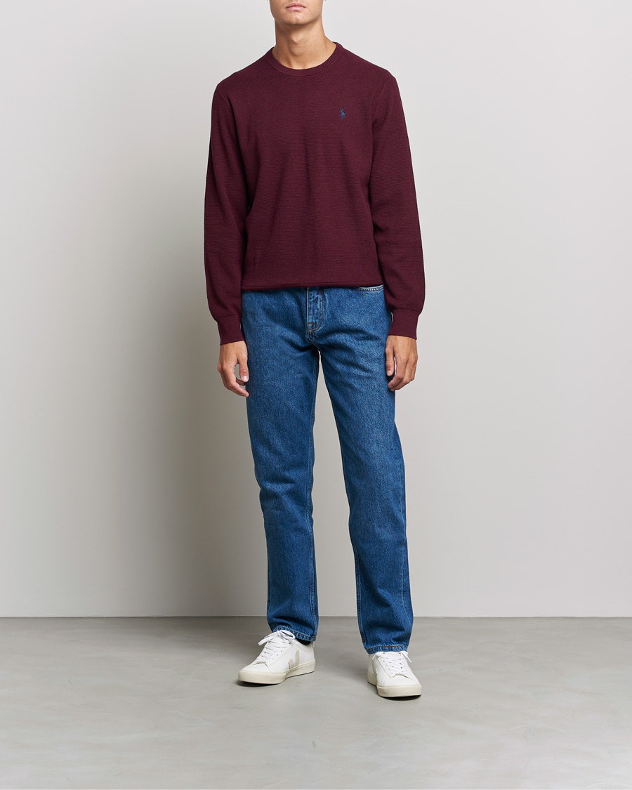 Heren | Truien | Polo Ralph Lauren | Textured Crew Neck Sweater Aged Wine Heather