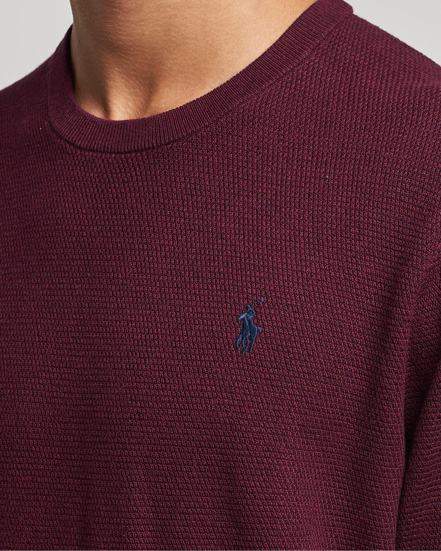 Heren | Truien | Polo Ralph Lauren | Textured Crew Neck Sweater Aged Wine Heather
