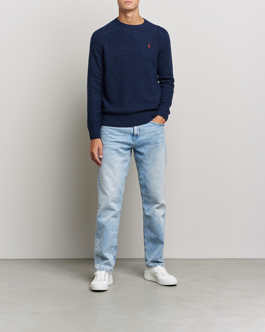 Heren | Truien | Polo Ralph Lauren | Wool Donegal Knitted Sweater Navy