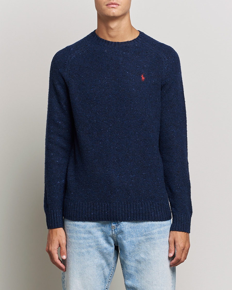 Heren | Truien | Polo Ralph Lauren | Wool Donegal Knitted Sweater Navy