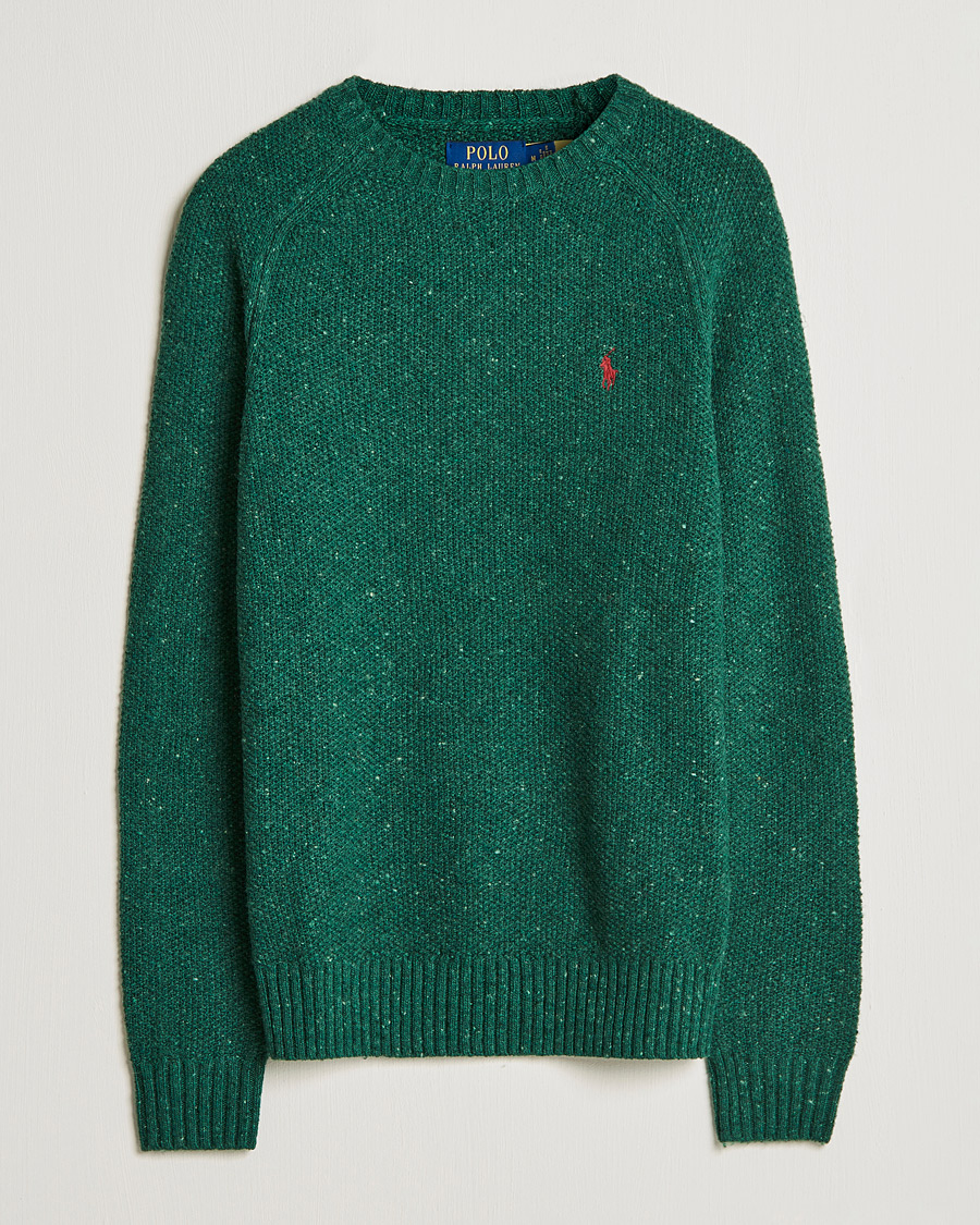 Heren | Truien | Polo Ralph Lauren | Wool Donegal Knitted Sweater Forest Green