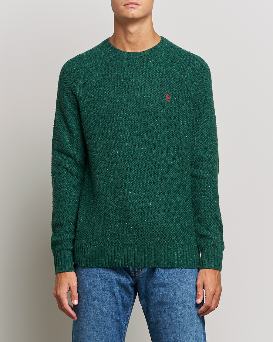 Heren | Truien | Polo Ralph Lauren | Wool Donegal Knitted Sweater Forest Green
