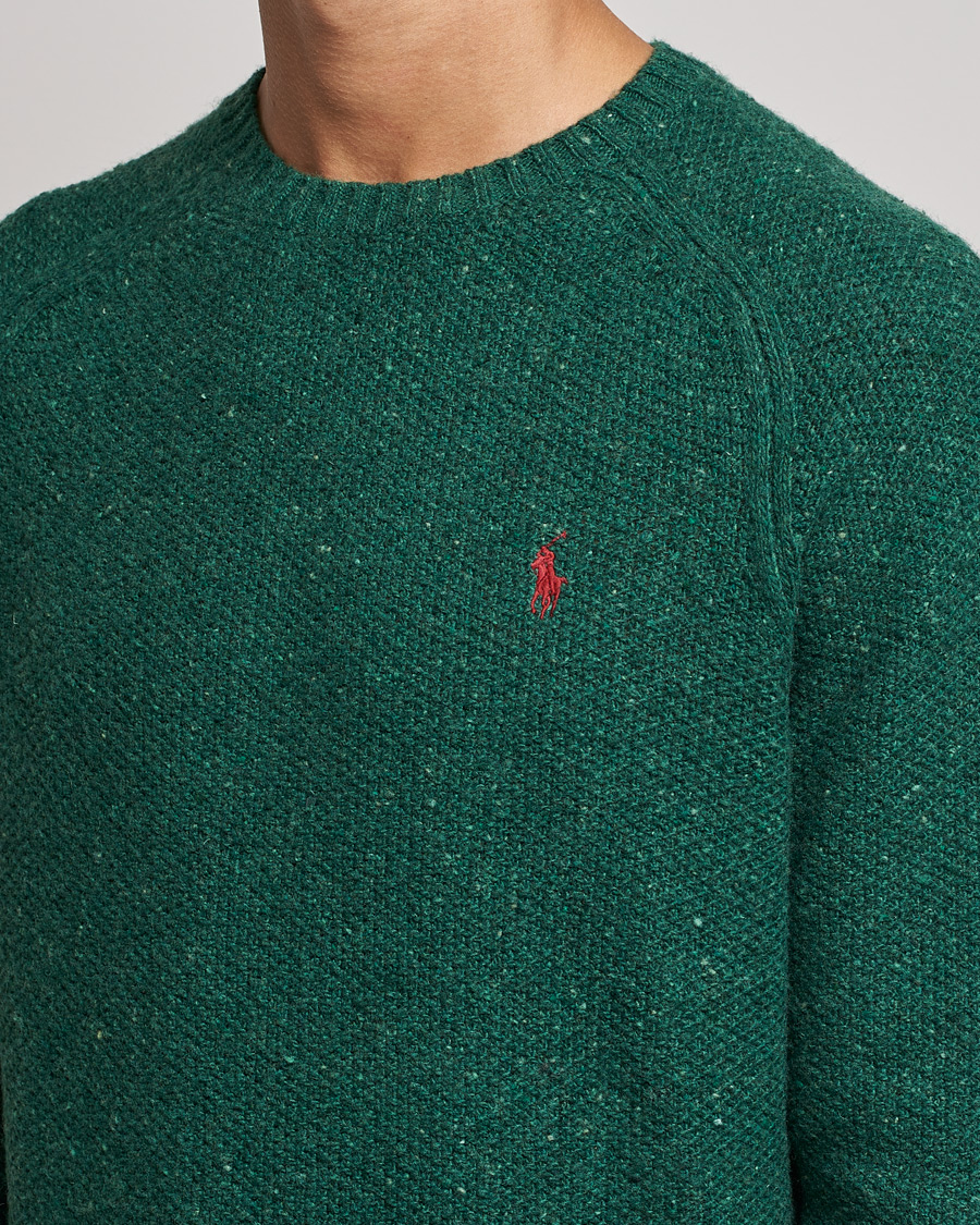 Heren | Truien | Polo Ralph Lauren | Wool Donegal Knitted Sweater Forest Green
