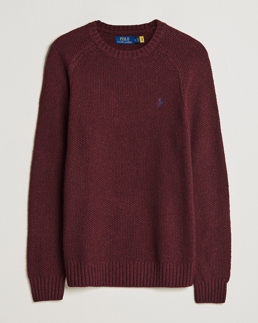 Heren | Truien | Polo Ralph Lauren | Wool Donegal Knitted Sweater Burgundy