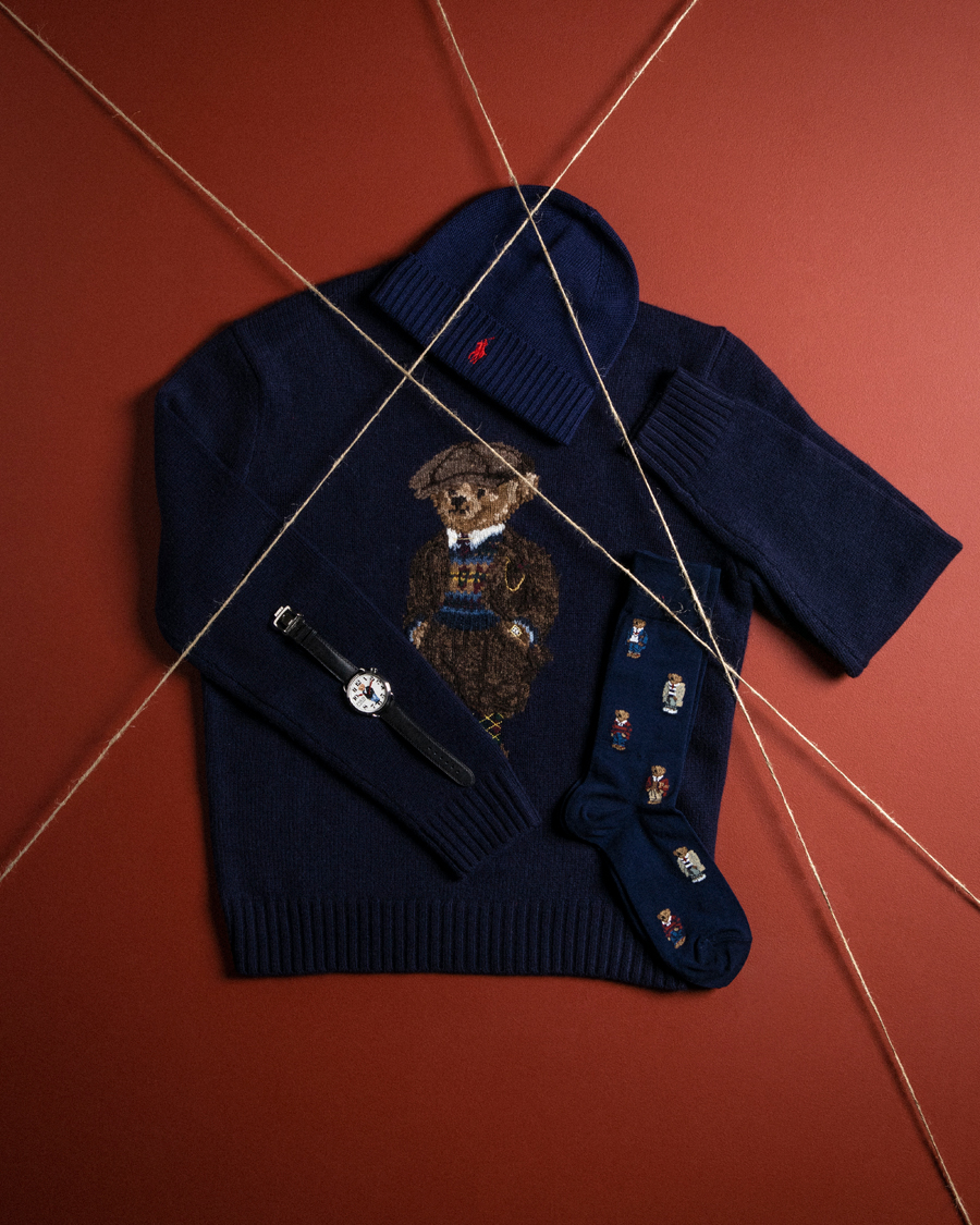 Heren | Truien | Polo Ralph Lauren | Wool Heritage Bear Knitted Sweater Navy