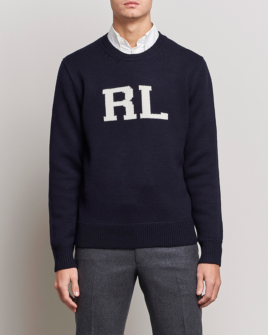 Heren | Truien | Polo Ralph Lauren | Wool Logo Knitted Sweater Hunter Navy