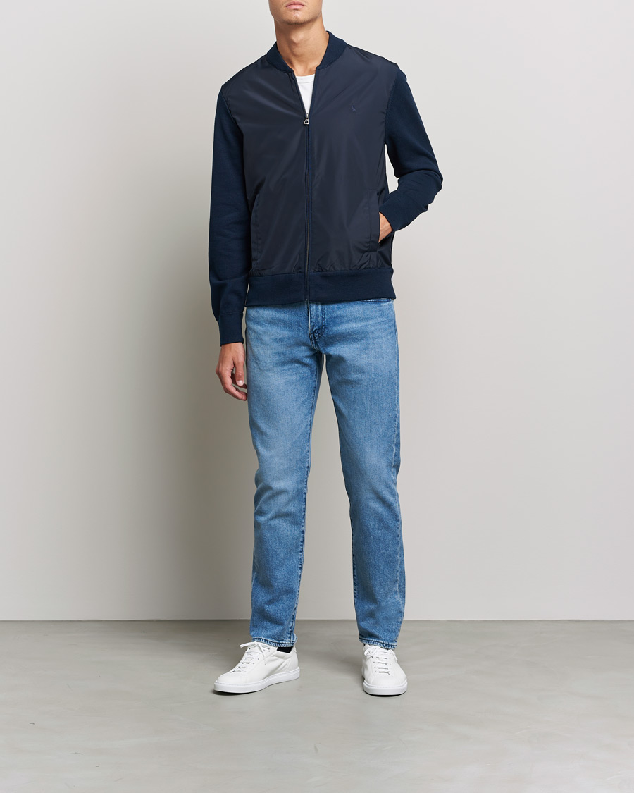 Heren | Truien | Polo Ralph Lauren | Cotton Hybrid Full-Zip Sweater Piper Navy