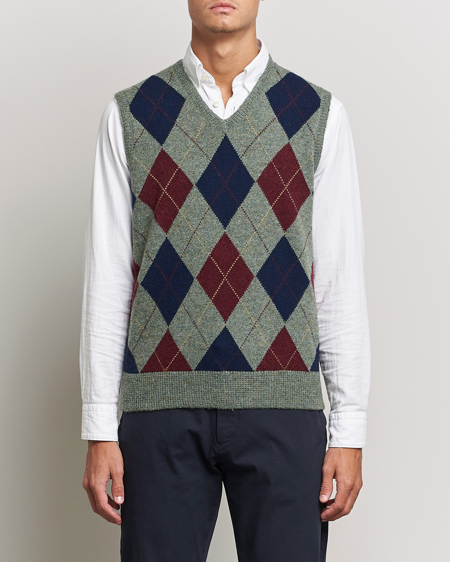 Heren | Truien | Polo Ralph Lauren | Wool Argyle Vest Green Multi