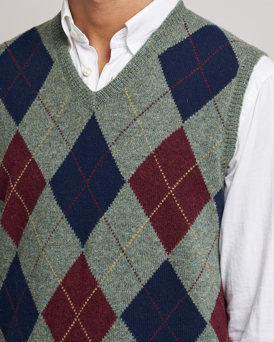 Heren | Truien | Polo Ralph Lauren | Wool Argyle Vest Green Multi